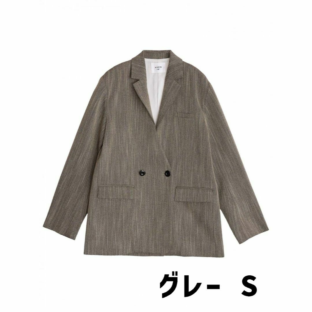 CONVERTIBLE HERRINGBONE JACKET グレー S