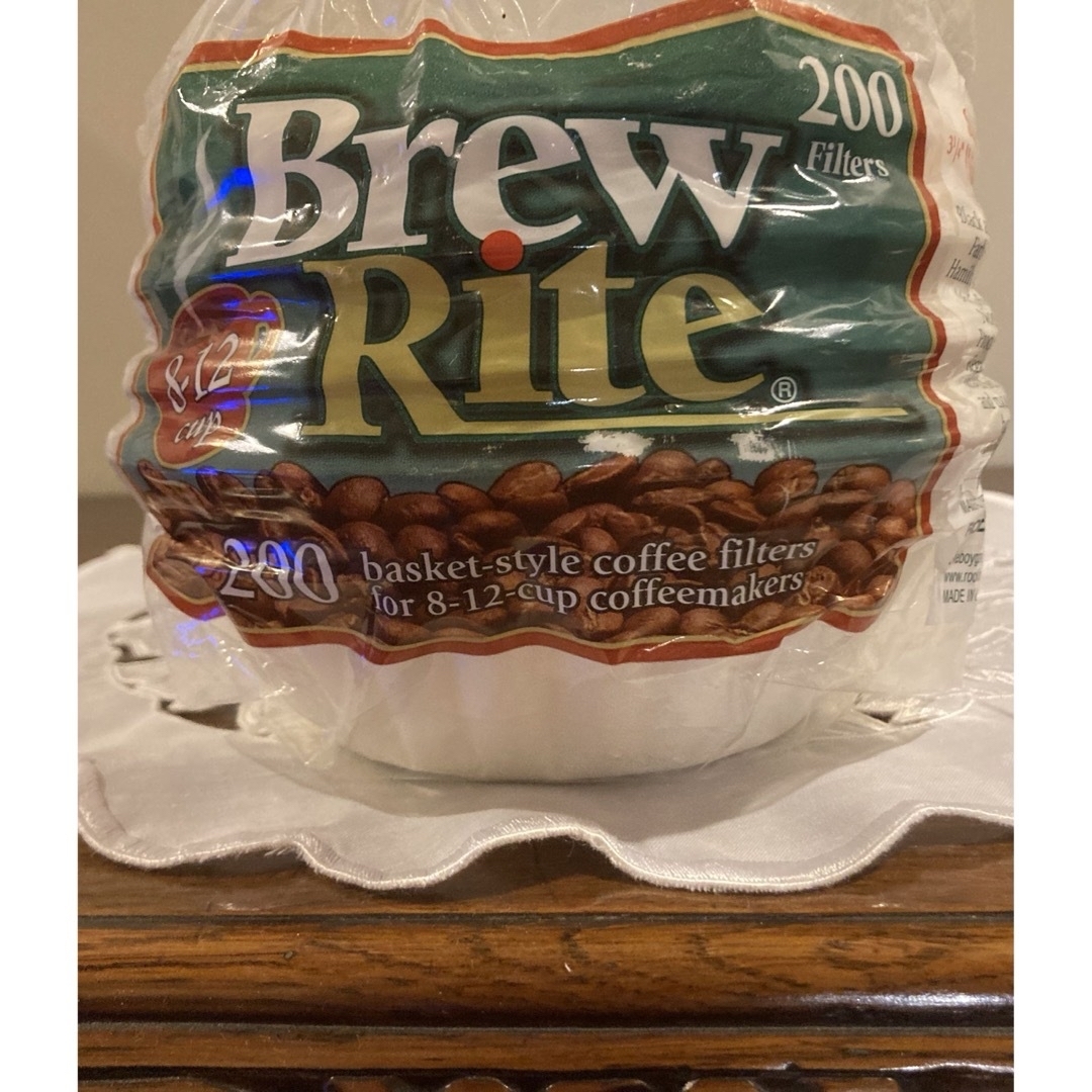 最終価格‼️✨Brew Rite✨コーヒーフィルター8-12カップ用 200枚 スマホ/家電/カメラの調理家電(コーヒーメーカー)の商品写真