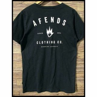 アフェンズ(Afends)のG② AFENDS アフェンズ バック ロゴ プリント Tシャツ 黒 M(Tシャツ/カットソー(半袖/袖なし))