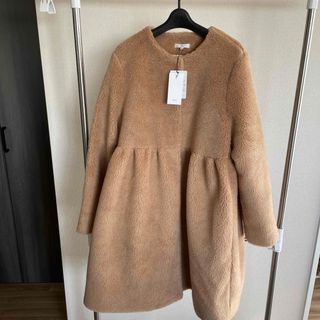 もふボアコート 【2023AW】キャメル38(ロングコート)