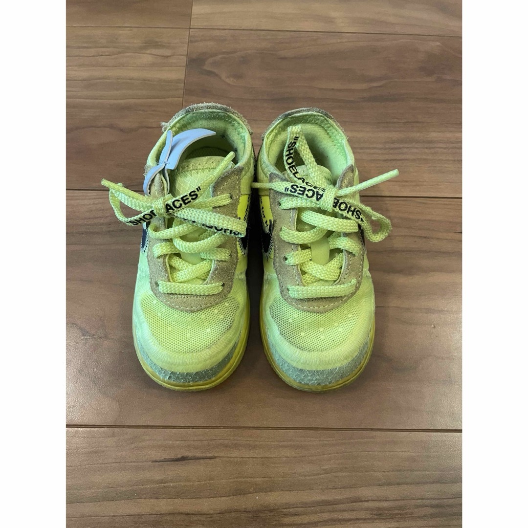 OFF-WHITE(オフホワイト)のナイキ　オフホワイト　エアフォース　ジョーダン　キッズ　子供　靴　スニーカー キッズ/ベビー/マタニティのキッズ靴/シューズ(15cm~)(スニーカー)の商品写真