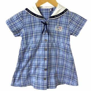 ポーター(PORTER)のPORTER ENFANT ポーター チェック柄 半袖 ワンピース 子供 キッズ(ワンピース)