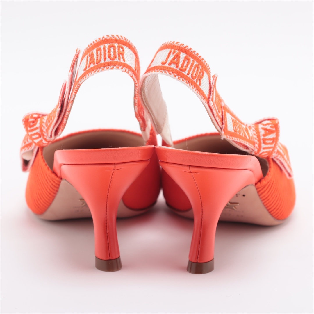 Christian Dior(クリスチャンディオール)のクリスチャンディオール J'ADIOR キャンバス×レザー 37 オレンジ レディースの靴/シューズ(ハイヒール/パンプス)の商品写真