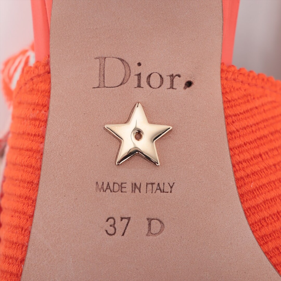 Christian Dior(クリスチャンディオール)のクリスチャンディオール J'ADIOR キャンバス×レザー 37 オレンジ レディースの靴/シューズ(ハイヒール/パンプス)の商品写真