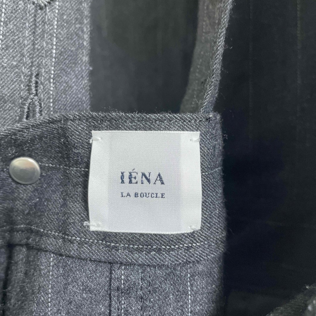IENA LA BOUCLE(イエナラブークル)のIENA ジャンパースカート　グレー レディースのワンピース(ロングワンピース/マキシワンピース)の商品写真