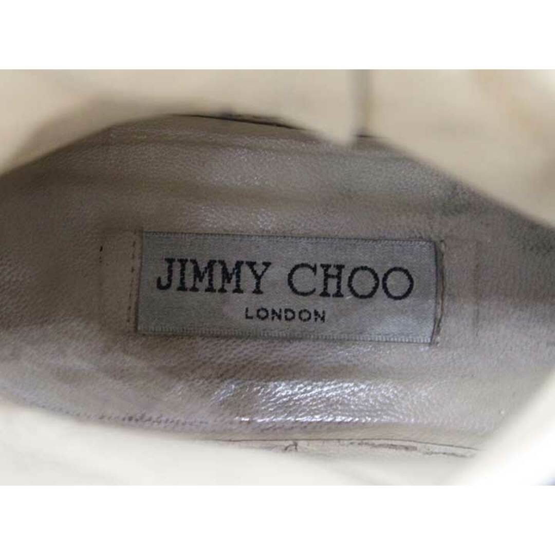 JIMMY CHOO(ジミーチュウ)の◇JIMMY CHOO/ジミーチュウ◇レザーショートブーツ/エンジニアブーツ/シューズ/靴 ブラック/黒 レディース 38【中古】秋冬 500132 レディースの靴/シューズ(ブーツ)の商品写真