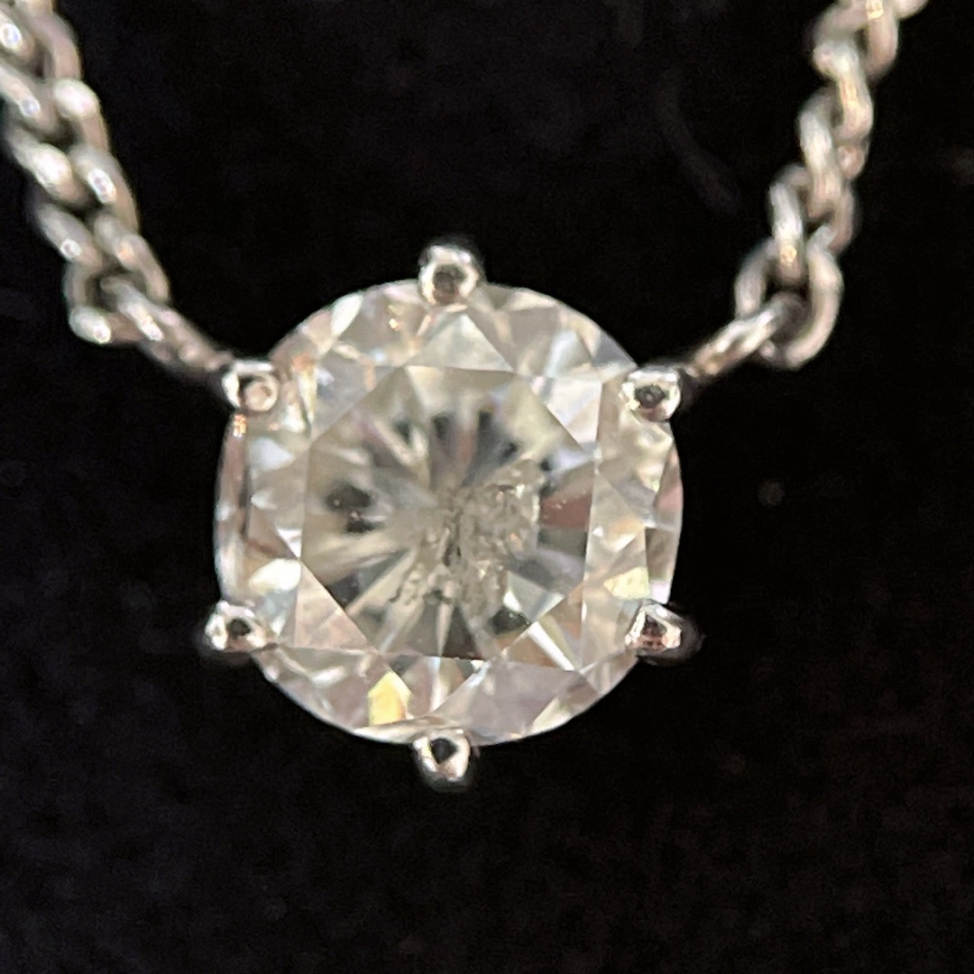 Pt850 ダイヤモンド　ネックレス　D1.20ct  鑑定書付き