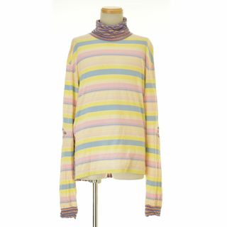 マルニ(Marni)の【MARNI】19AW マルチボーダー タートルネック長袖カットソー(Tシャツ/カットソー(七分/長袖))