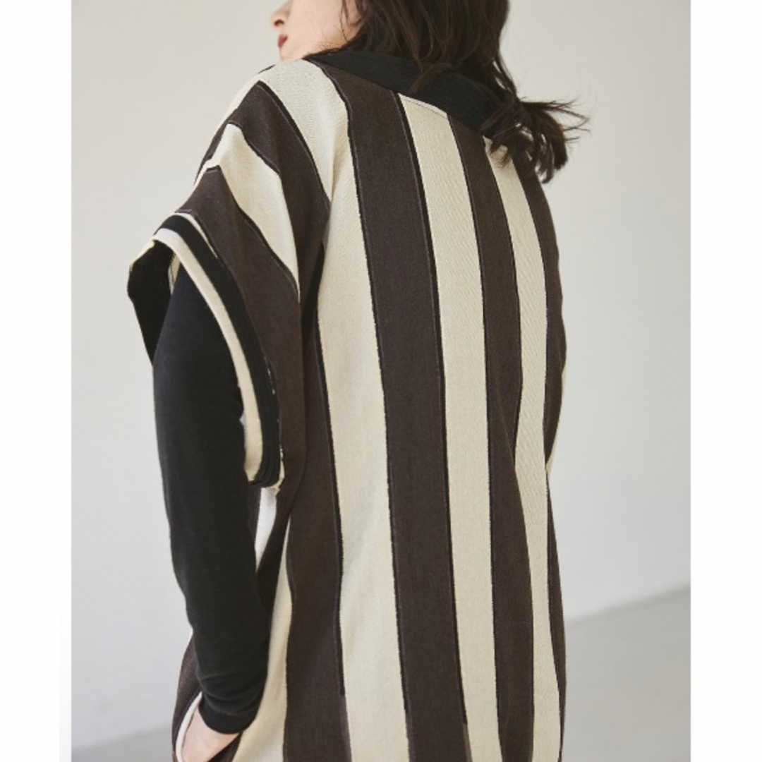 TODAYFUL(トゥデイフル)のtodayful Stripe Caftan Dress dark brown レディースのワンピース(ロングワンピース/マキシワンピース)の商品写真