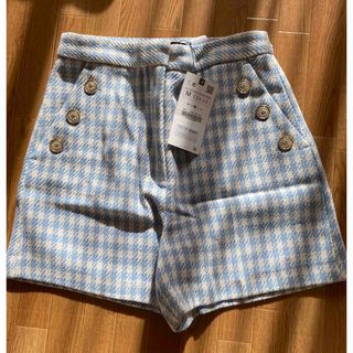 ザラ(ZARA)の新品　ZARA 千鳥　チェック　ショートパンツ(ショートパンツ)