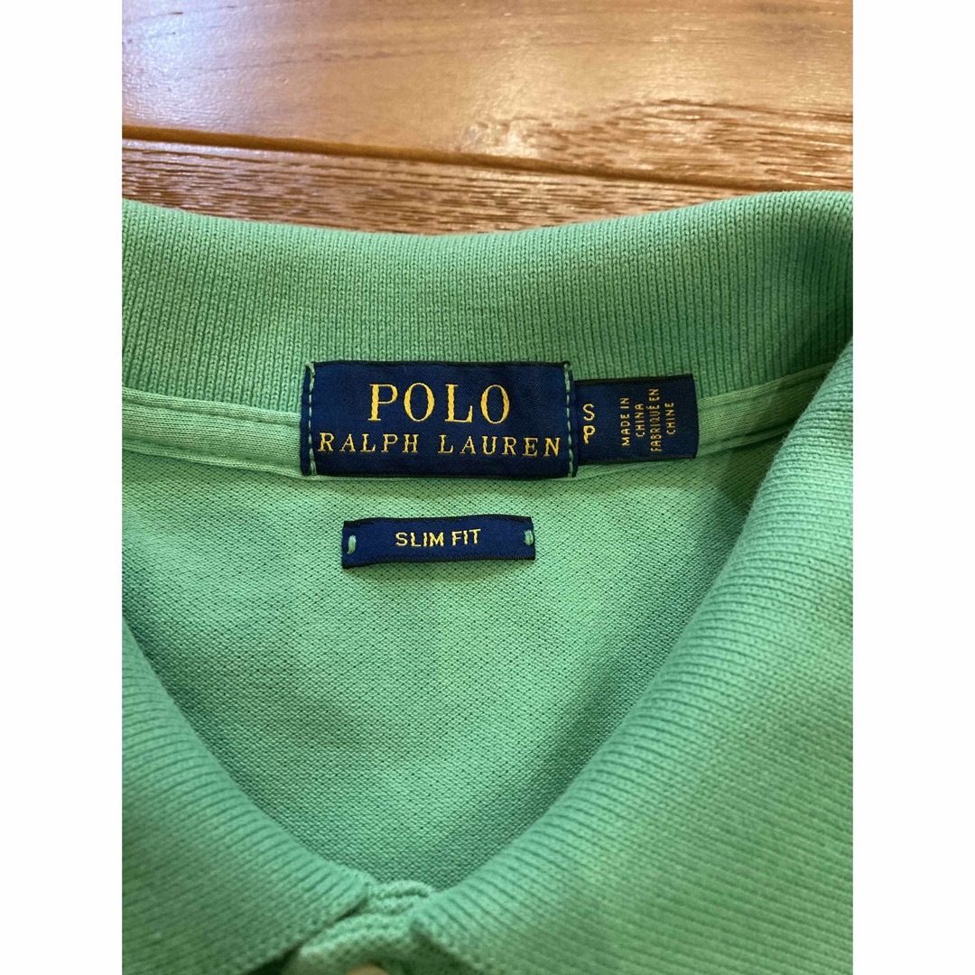 POLO RALPH LAUREN(ポロラルフローレン)のPOLO ラルフ ローレン ポニー ロゴ ポロシャツ 半袖 トップス S 緑 レディースのトップス(ポロシャツ)の商品写真