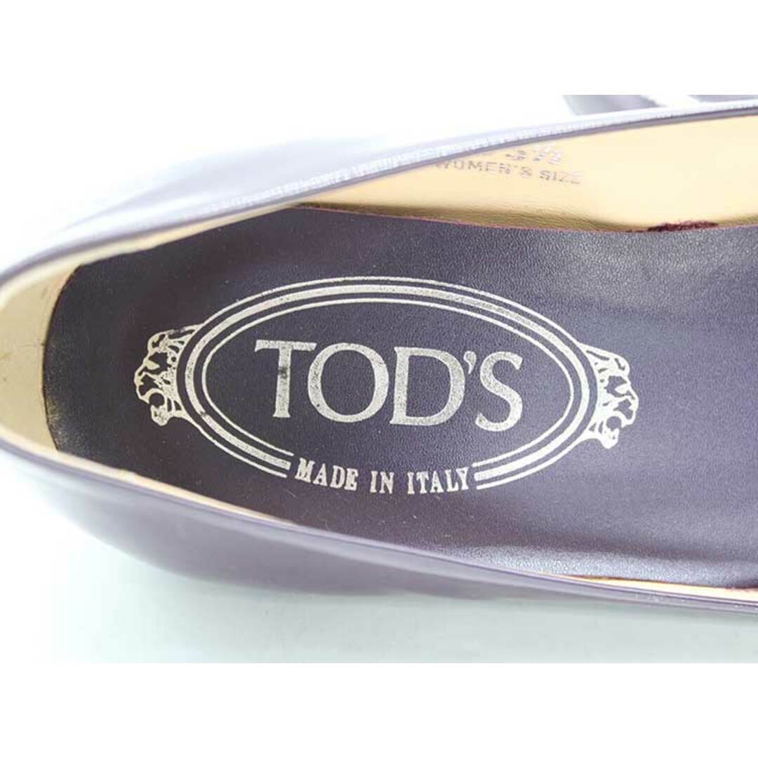 TOD'S(トッズ)の【新規値下げ】♪TOD'S/トッズ♪ウェッジソールエナメルパンプス/シンプル/カジュアル/オシャレ/シューズ/靴 パープル/紫色 レディース 35 1/2 【中古】 春夏秋冬 829022 レディースの靴/シューズ(その他)の商品写真