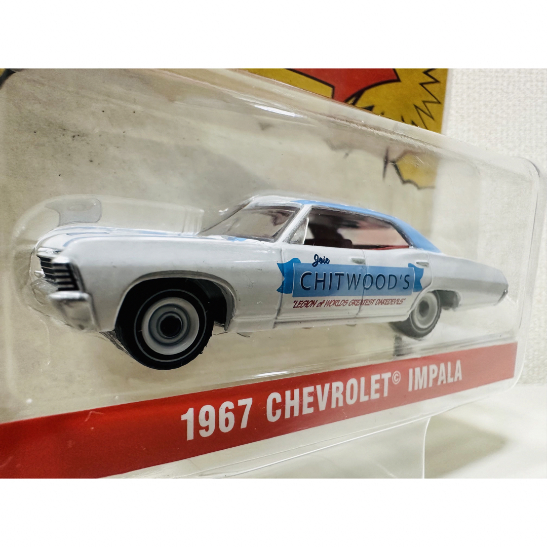 Chevrolet(シボレー)のGLグリーンライト/'67 Chevyシボレー Impalaインパラ 1/64 エンタメ/ホビーのおもちゃ/ぬいぐるみ(ミニカー)の商品写真