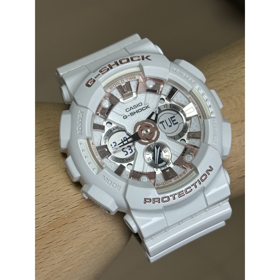 G-SHOCK/ラバコレ/限定/2020年/ホワイト/白/デジアナ/デカG/美品