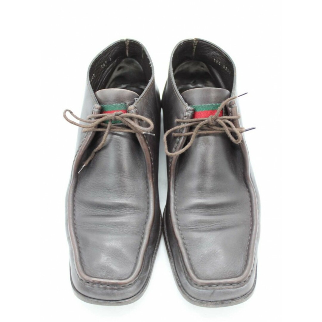 ◇GUCCI/グッチ◇レザーショートブーツ/1140208/シューズ/レース ◇GUCCI/グッチ◇レザーショートブーツ/1140208/シューズ/レース