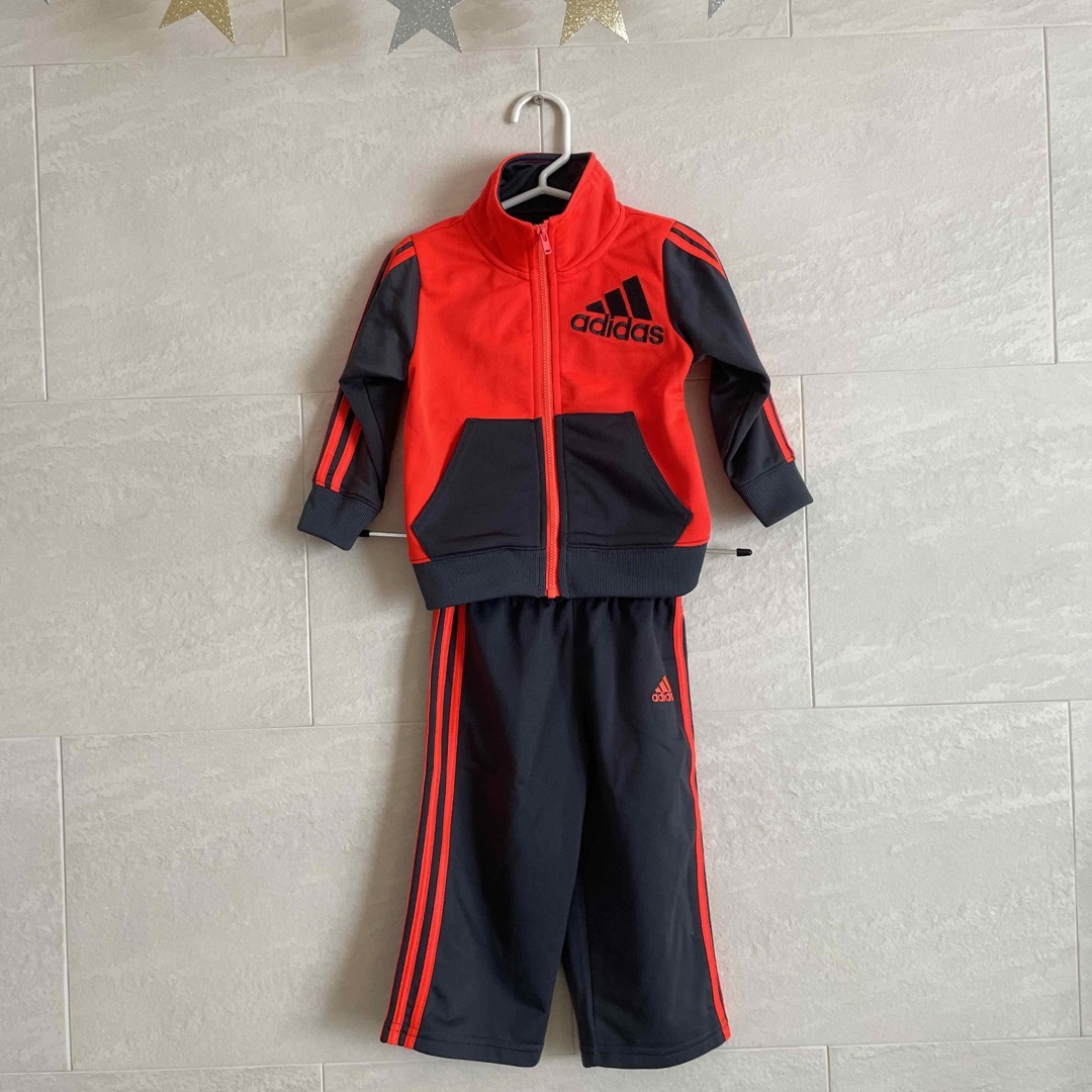 adidas(アディダス)のベビー adidas ジャージ上下セット18M キッズ/ベビー/マタニティのキッズ服男の子用(90cm~)(ジャケット/上着)の商品写真