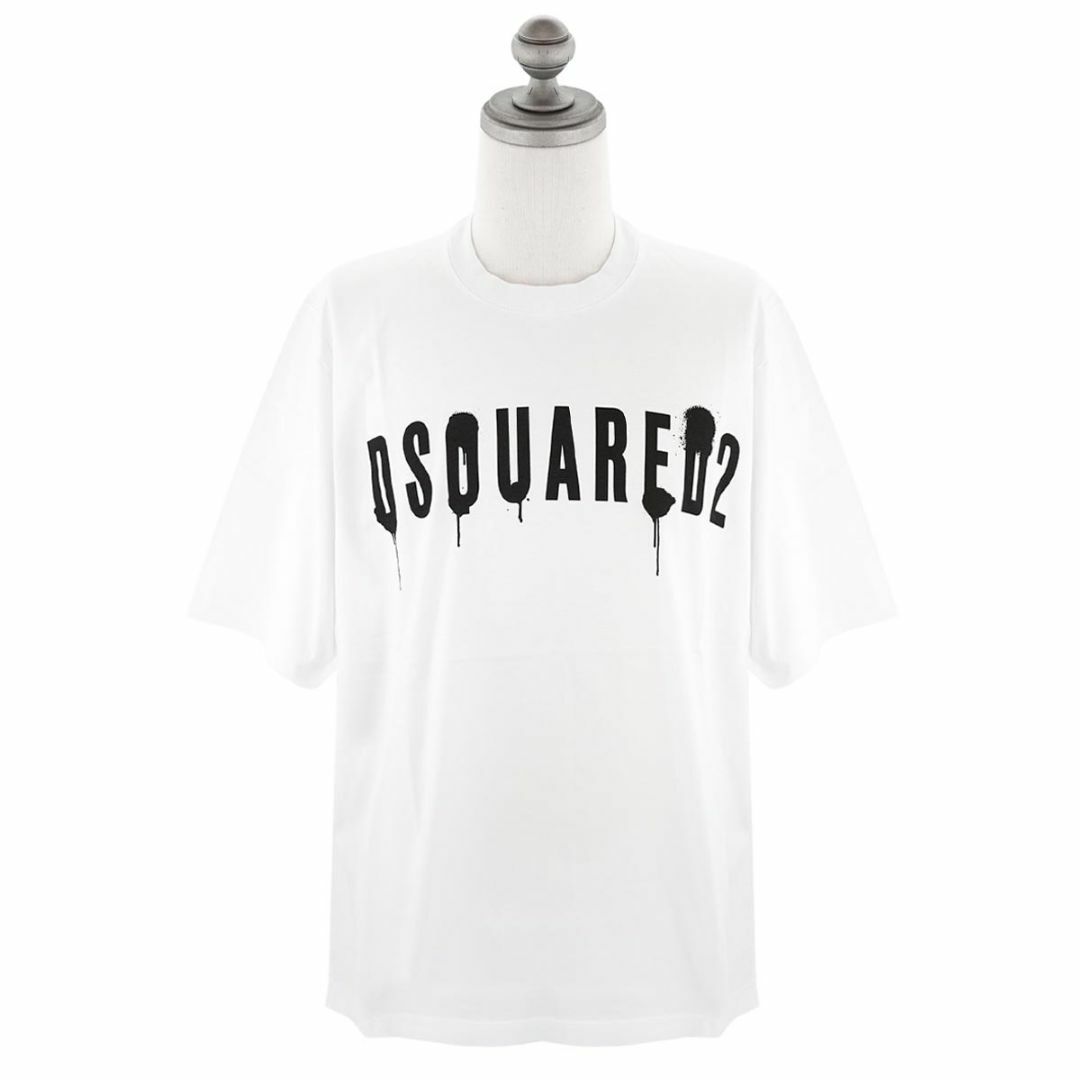 トップスDSQUARED2 ディースクエアード 半袖Tシャツ S71GD1268 S22427 メンズ 100 ホワイト Sサイズ