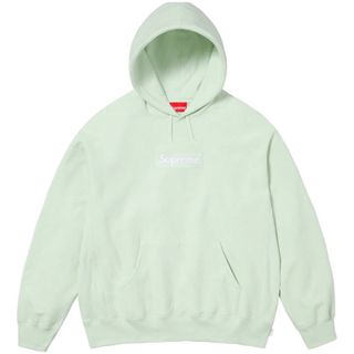 シュプリーム(Supreme)のBox Logo Hooded Sweatshirt light green L(パーカー)