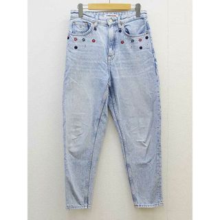 トミージーンズ(TOMMY JEANS)の【 新入荷】★TOMMY JEANS/トミー ジーンズ★小花刺繍デニムパンツ/フルレングス インディゴ レディース 26【中古】春夏秋冬 402132(その他)