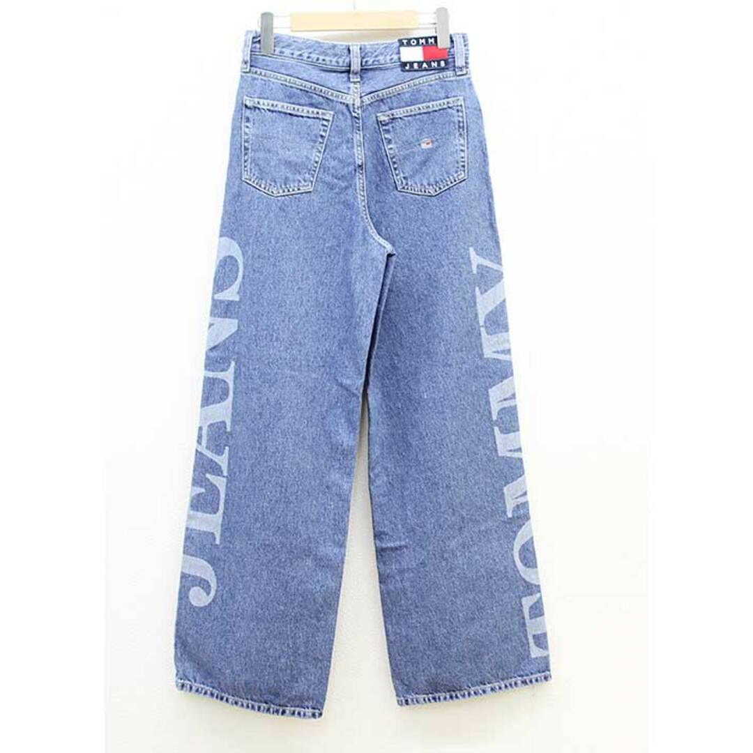 TOMMY JEANS(トミージーンズ)の【 新入荷】★TOMMY JEANS/トミー ジーンズ★サイドロゴワイドデニムパンツ/フルレングス インディゴ レディース 26/30【中古】春夏秋冬 402132 レディースのパンツ(その他)の商品写真