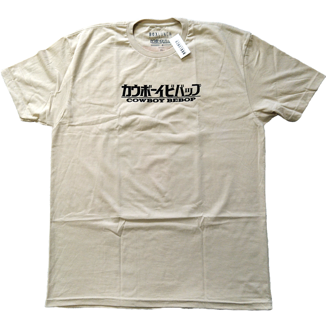 Tシャツ/カットソー(半袖/袖なし)カウボーイビバップ　Tシャツ　XL　ベージュ　アニメT　カウボーイ・ファンク *