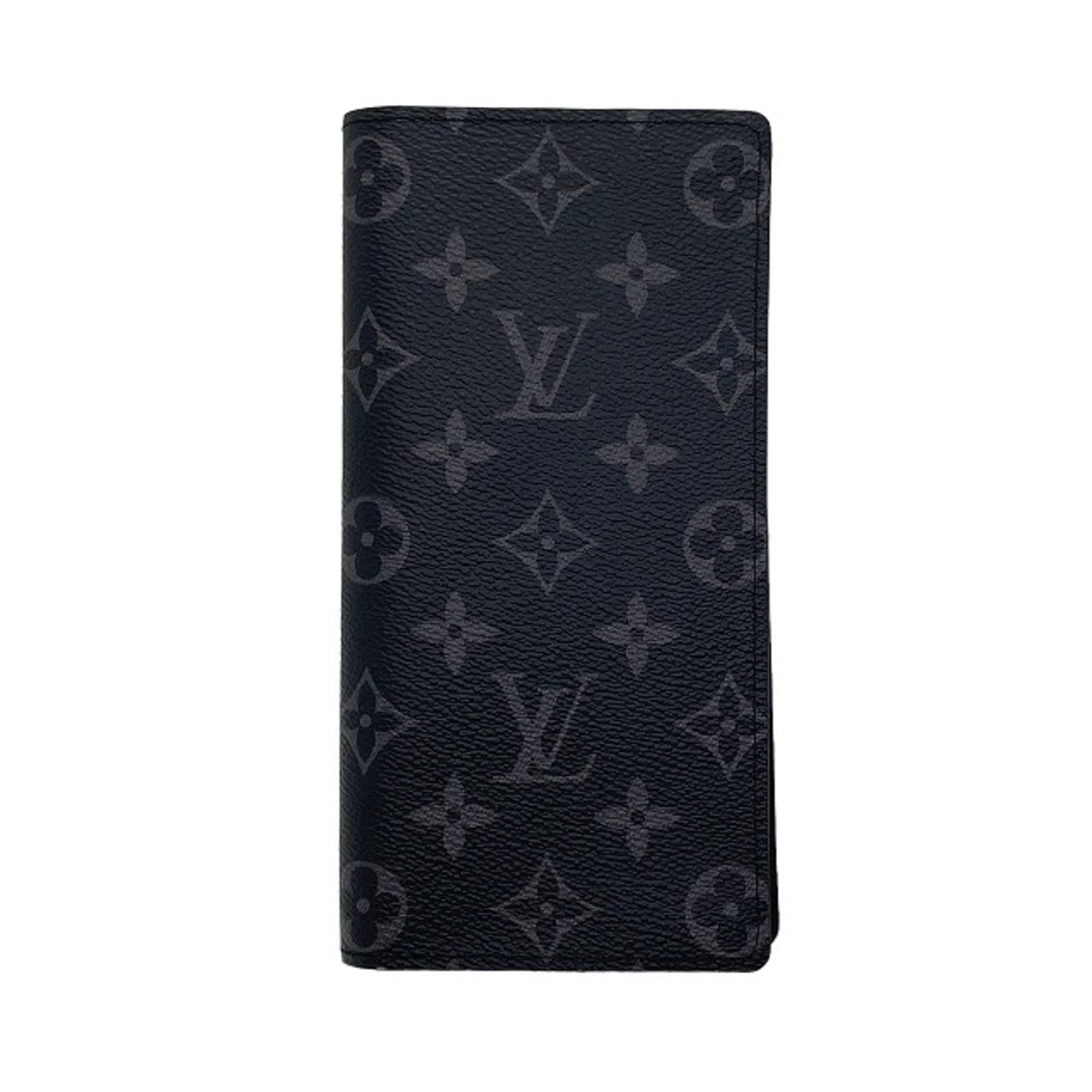 ルイヴィトン(LOUIS VUITTON) M61697 モノグラム エクリプス ポルトフォイユ・ブラザ 長財布 財布 メンズ (カラー：ブラック系)  【SAランク】約19cmマチ