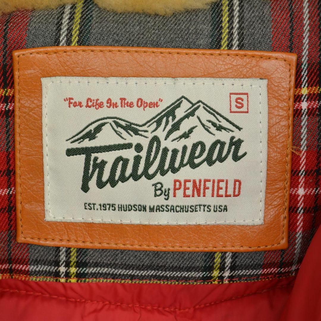 PEN FIELD(ペンフィールド)の【PenField】レザーヨーク 60/40クロスダウンベスト メンズのジャケット/アウター(ダウンベスト)の商品写真