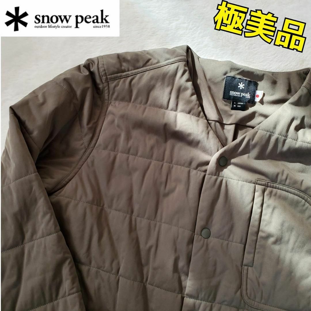 Snow Peak(スノーピーク)の極美品　スノーピーク　フレキシブルインサレーション　カーディガン　L メンズのジャケット/アウター(ダウンジャケット)の商品写真