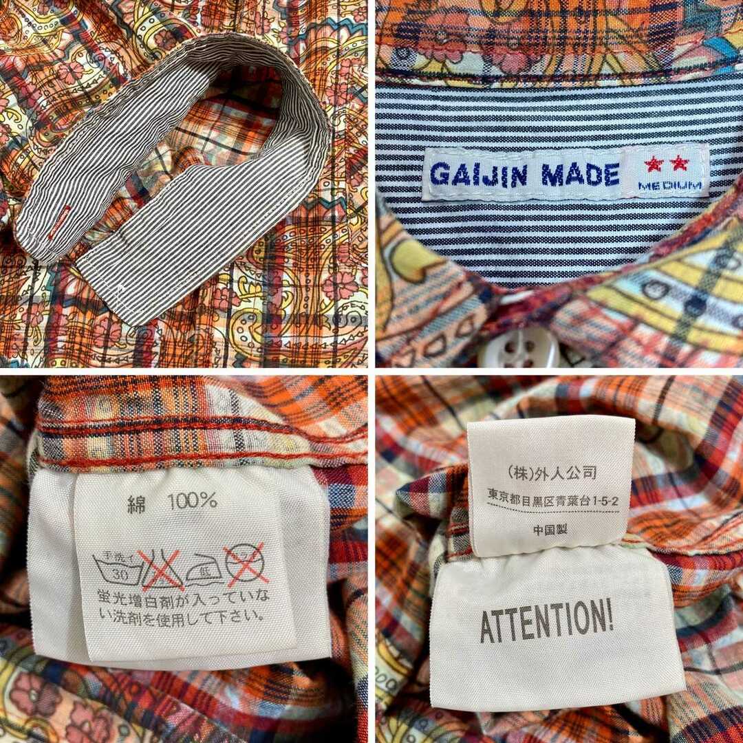 GAIJIN MADE(ガイジンメイド)のGAIJIN MADE チェック ぺイズリー シャツ メンズのトップス(シャツ)の商品写真