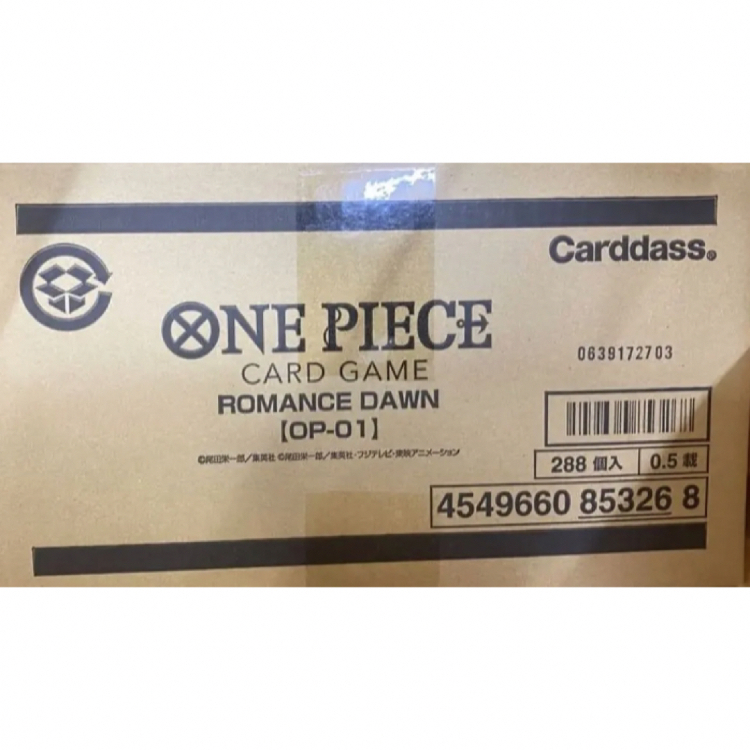 トレーディングカードワンピースカード　ロマンスドーン OP-01　1カートン（12BOX）新品未開封