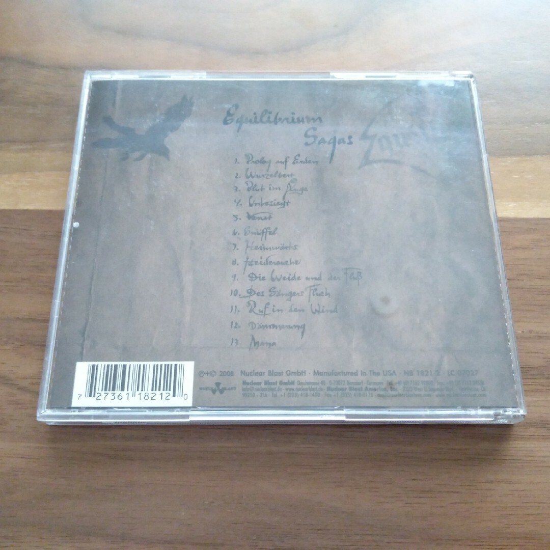 Equilibrium「Sagas」 エンタメ/ホビーのCD(ポップス/ロック(洋楽))の商品写真