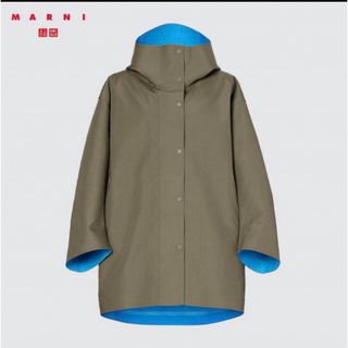 UNIQLO - UNIQLO マルニ ブロックテックハーフコート カーキ Sの通販