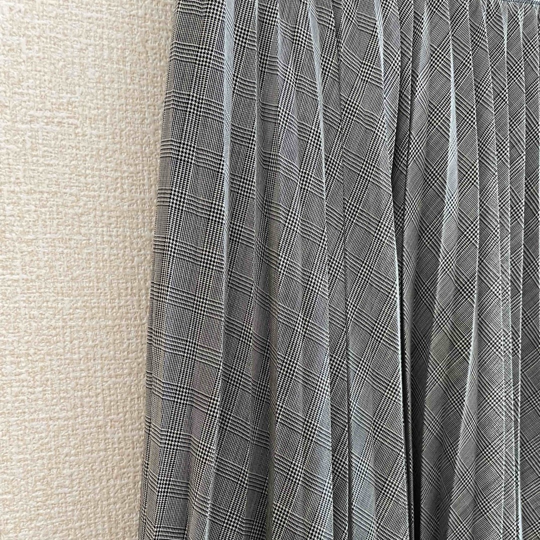 グレンチェック＊プリーツスカート レディースのスカート(ひざ丈スカート)の商品写真