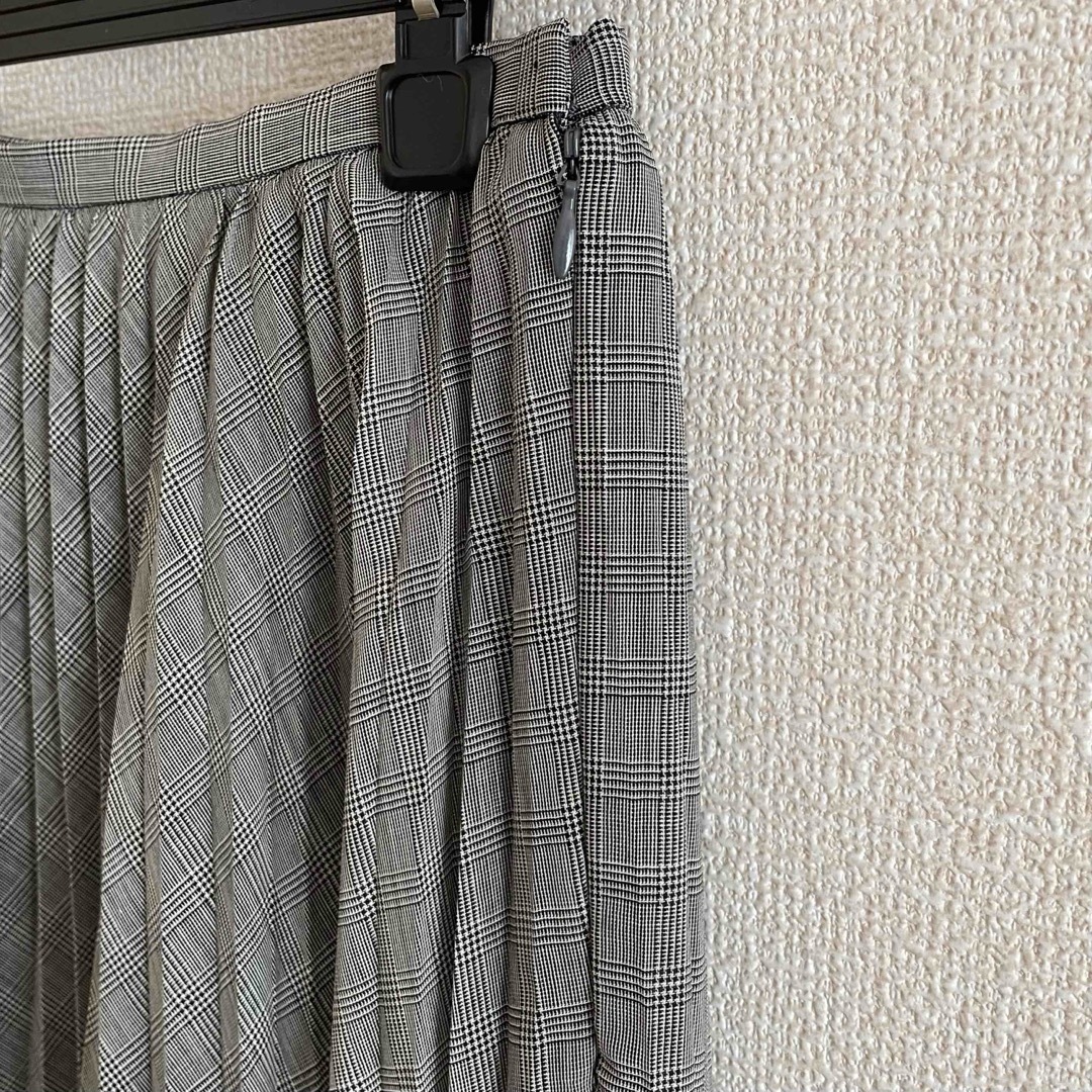 グレンチェック＊プリーツスカート レディースのスカート(ひざ丈スカート)の商品写真