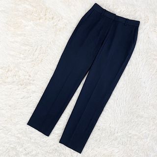 デミルクスビームス(Demi-Luxe BEAMS)のDemi-Luxe BEAMS ビームス　パンツ　麻　リネン　ネイビー　34(カジュアルパンツ)