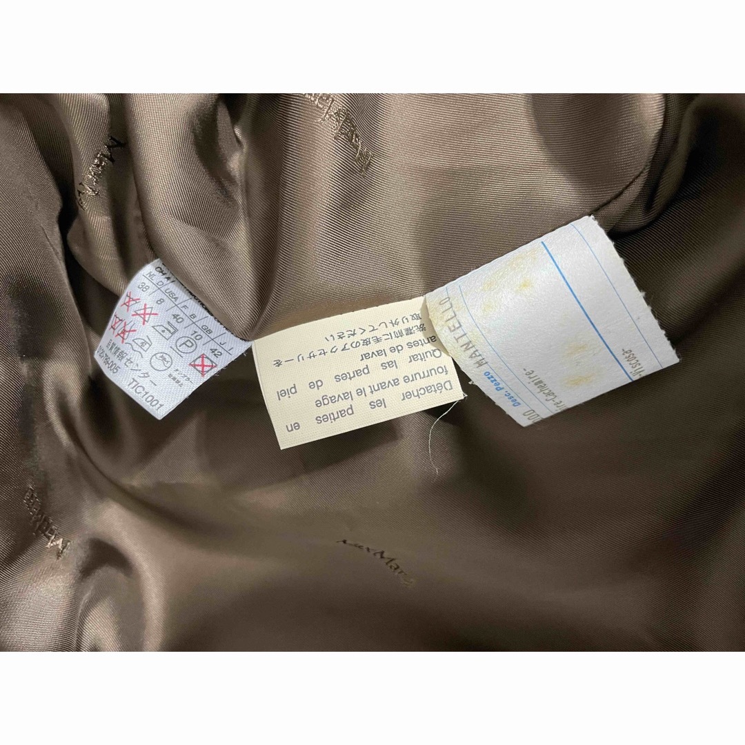 Max Mara(マックスマーラ)のMaxMara マックスマーラ カシミヤコート 袖ファー レディースのジャケット/アウター(ロングコート)の商品写真
