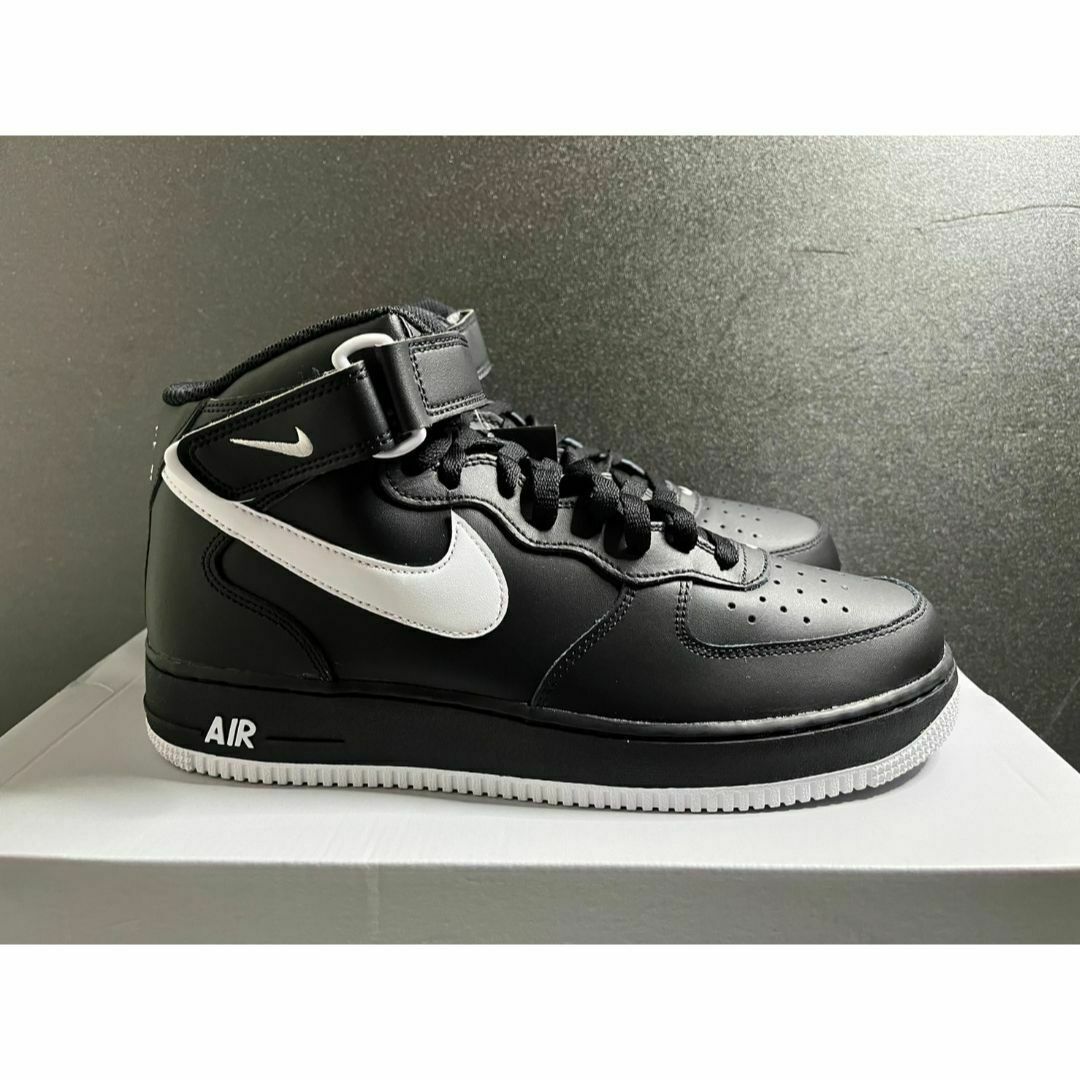 新品28cm NIKE AIR FORCE 1 MID 07 ブラック ホワイト