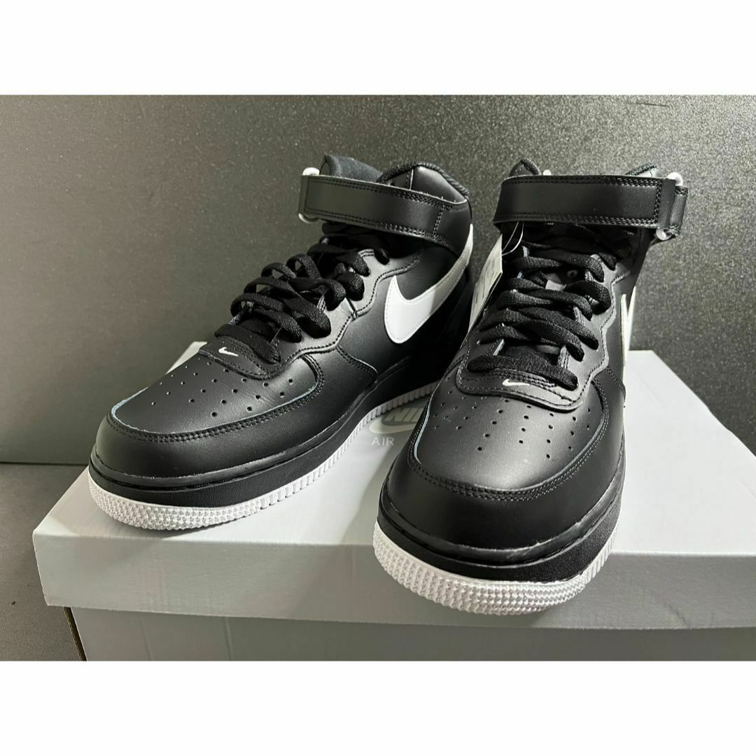 新品28cm NIKE AIR FORCE 1 MID 07 ブラック ホワイト
