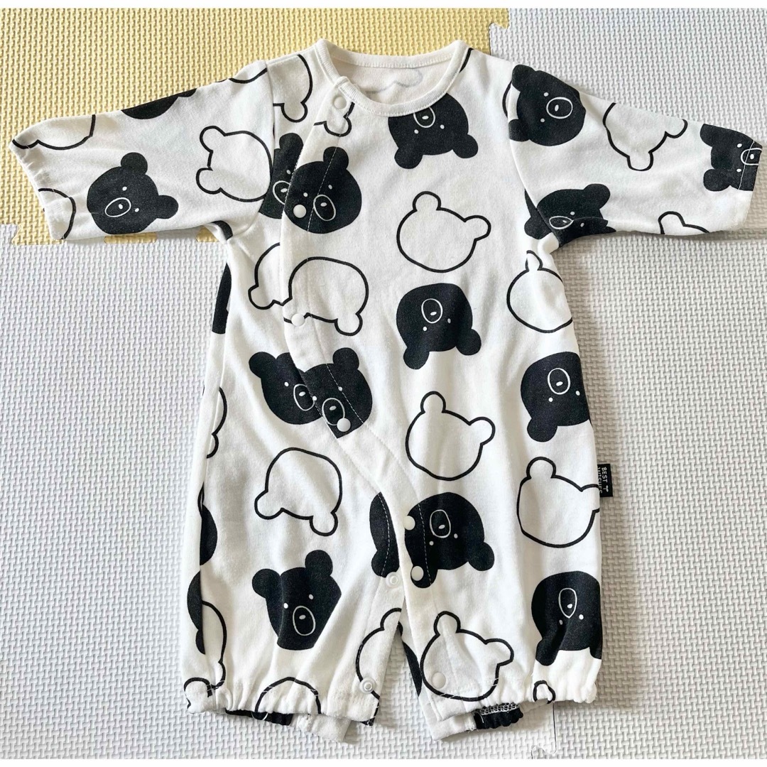 西松屋(ニシマツヤ)の赤ちゃん　ベビー服　長袖　ロンパース キッズ/ベビー/マタニティのベビー服(~85cm)(ロンパース)の商品写真