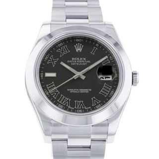 ロレックス(ROLEX)のロレックス デイトジャスト2 116300 ブラック(グレー)ローマン文字盤(腕時計(アナログ))