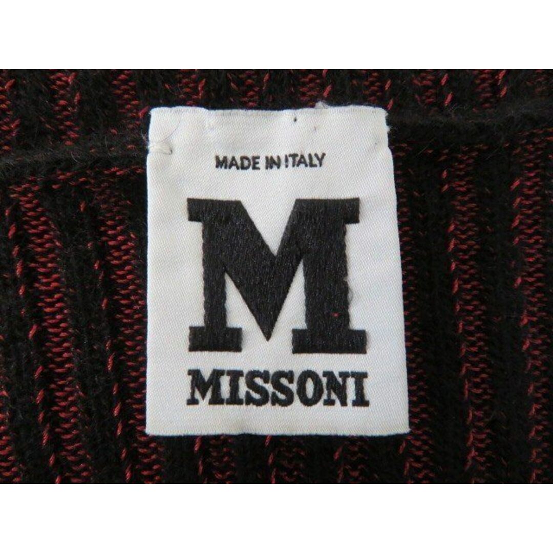 MISSONI(ミッソーニ)のS12 MISSONI ミッソーニ リップ＆ハート 長袖 ニットワンピース 42 ブラック/レッド/ブルー レディースのワンピース(ひざ丈ワンピース)の商品写真