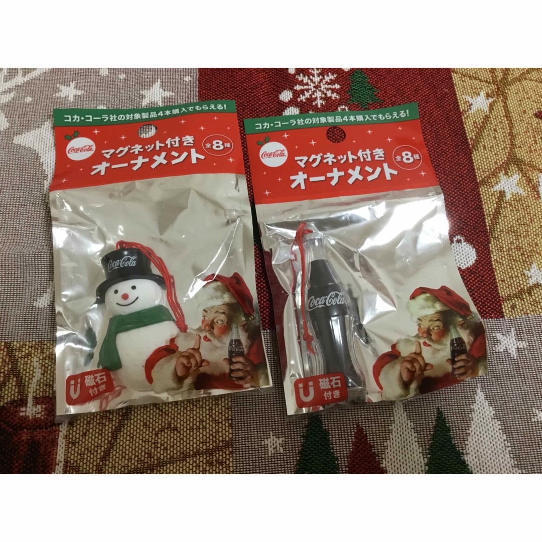 コカコーラ クリスマスマグネット付きオーナメント8種類コンプ コカコーラ クリスマスマグネット付きオーナメント8種類コンプ