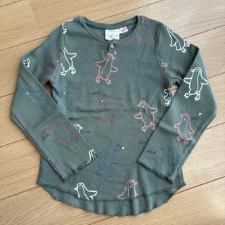 ザラキッズ(ZARA KIDS)のZarababy ペンギンTシャツ　ロンT 長袖　リブT(Tシャツ/カットソー)