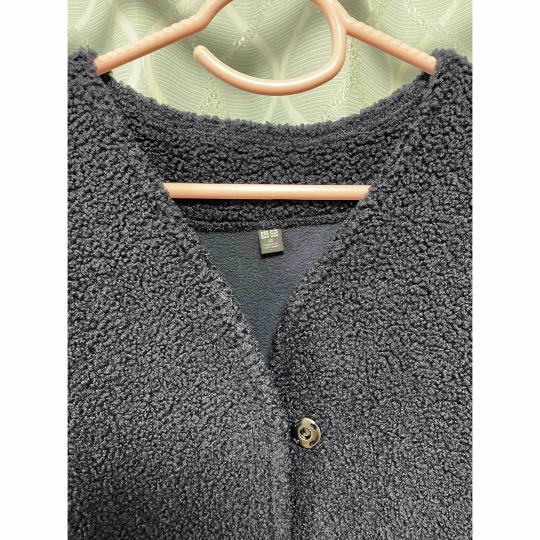 UNIQLO(ユニクロ)のユニクロ　ボアフリースコート　美品 レディースのジャケット/アウター(ロングコート)の商品写真