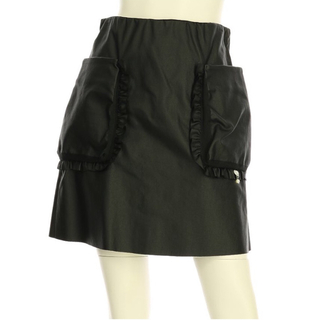 リナシメント(RINASCIMENTO)の黒フリルポケット台形スカート(ミニスカート)