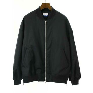 MAISON SPECIAL メゾンスペシャル 23AW Prime-Over Wool Chambray MA-1 Bomber Jacket ボンバージャケット 11232211204 ブラック 0(その他)