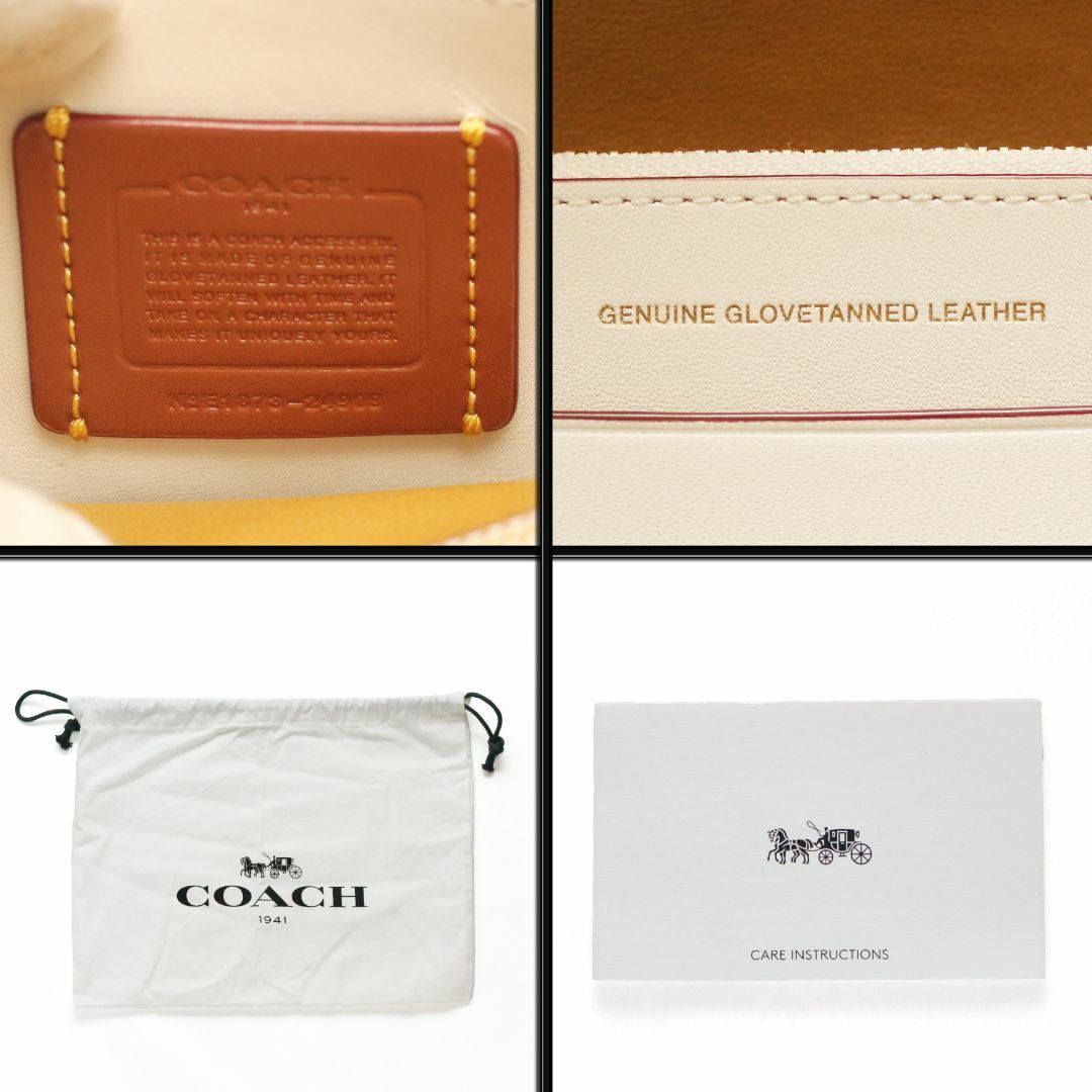 COACH(コーチ)の【新品】◇コーチ◇ メタル フラワー / ホワイトレザー / お財布 ショルダー レディースのバッグ(ショルダーバッグ)の商品写真