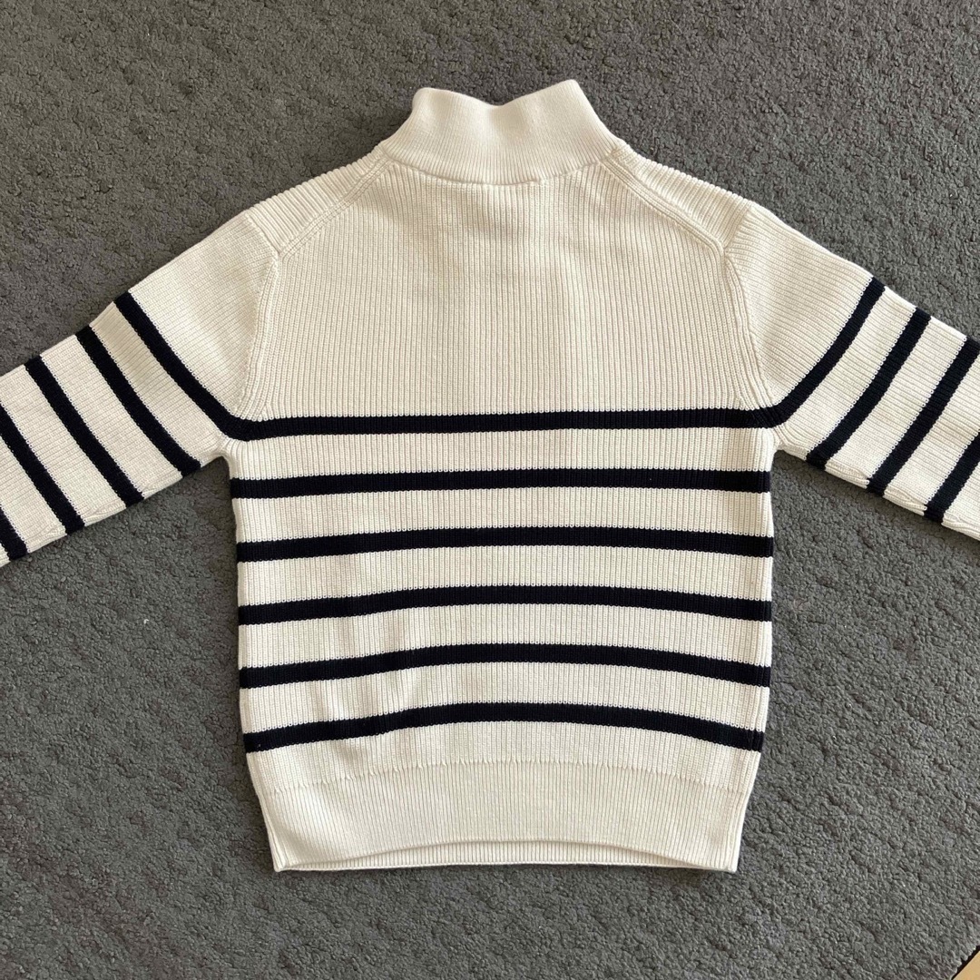 ZARA(ザラ)のZARA  ボーダーニットカットソー キッズ/ベビー/マタニティのキッズ服男の子用(90cm~)(ニット)の商品写真