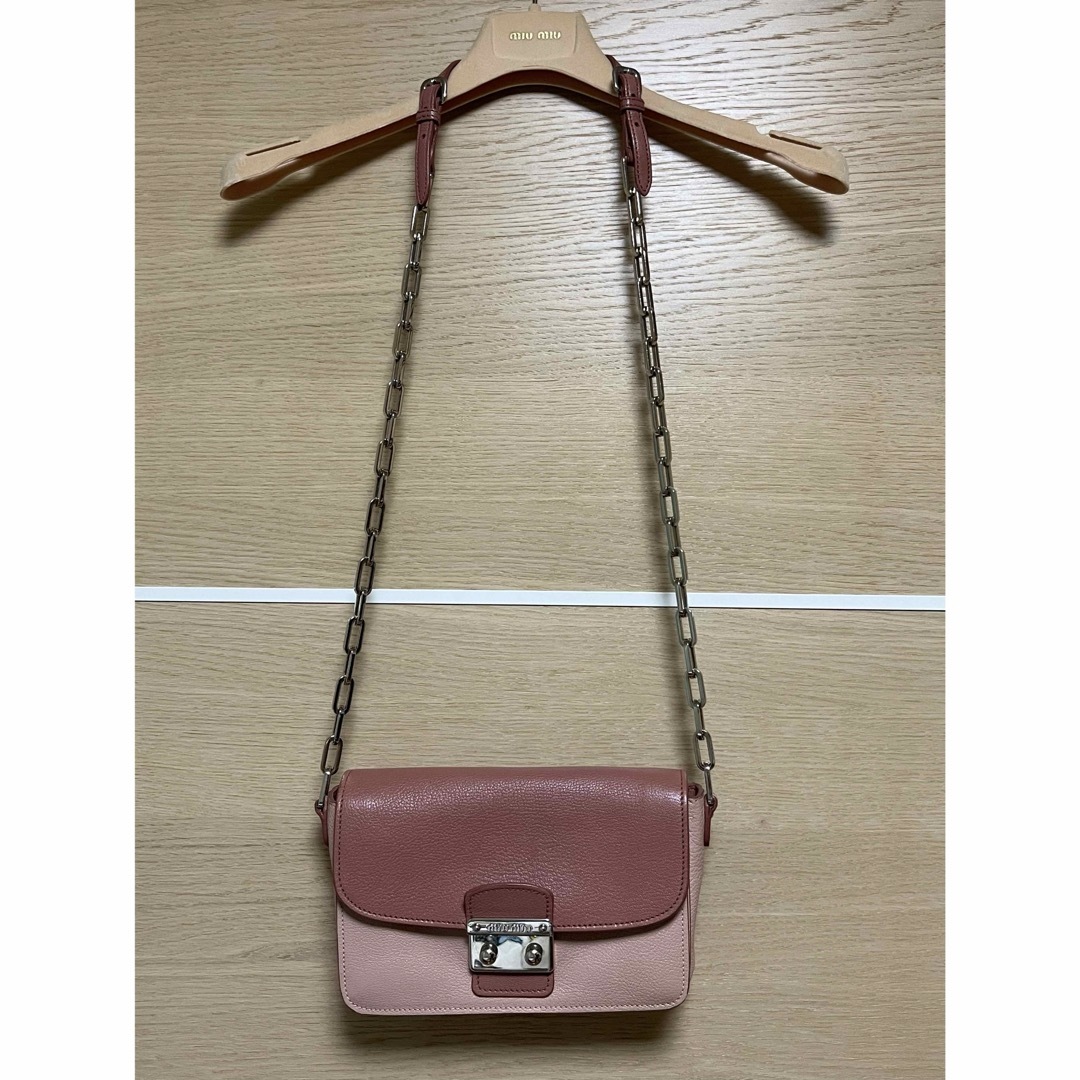 MIU MIU - miumiu ミュウミュウ　バイカラーショルダーバッグ