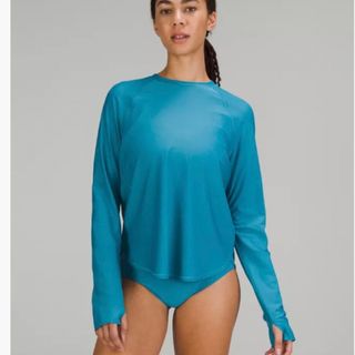 ルルレモン(lululemon)のルルレモン ラッシュガードUV保護 長袖Tシャツ サイズXL(Tシャツ(長袖/七分))